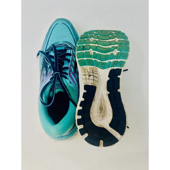 Brooks Glycerin 15 Teal Navy Blue Women's Running Shoe Sneaker Size 6 - Picture 5 of 6